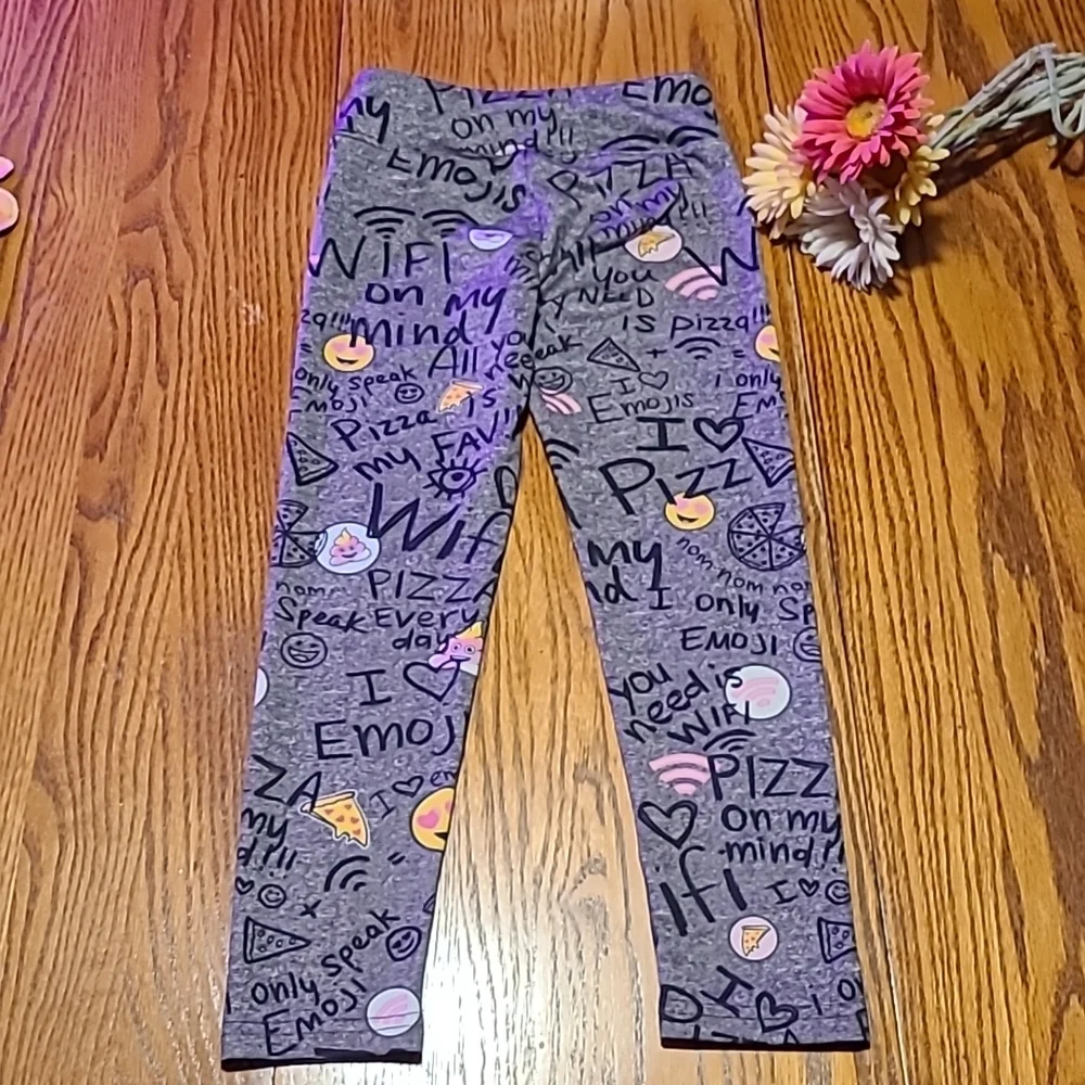 Justice Emoji Pizza Leggings / Pants